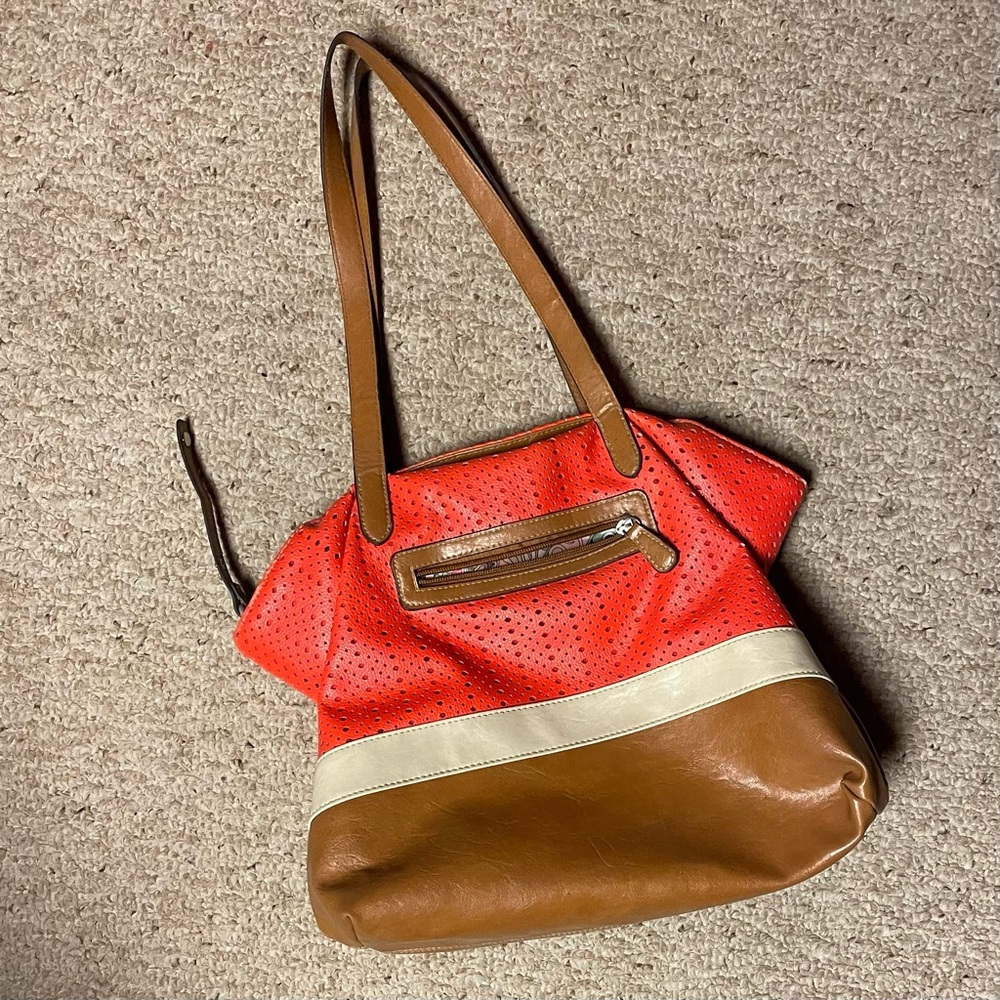 Summer Bag Coral and Tan